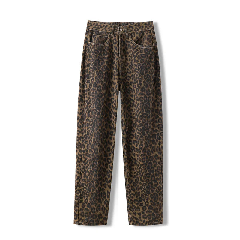 Vaquero con estampado leopardo