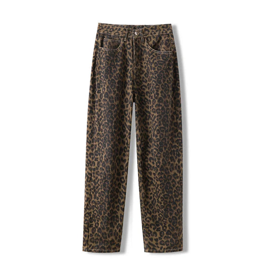 Vaquero con estampado leopardo