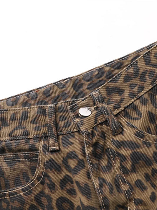 Vaquero con estampado leopardo